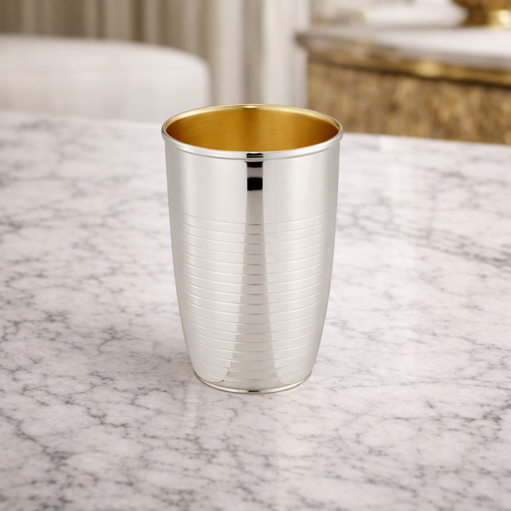 Poppy Gilded Sterling Silver Kiddush Cup