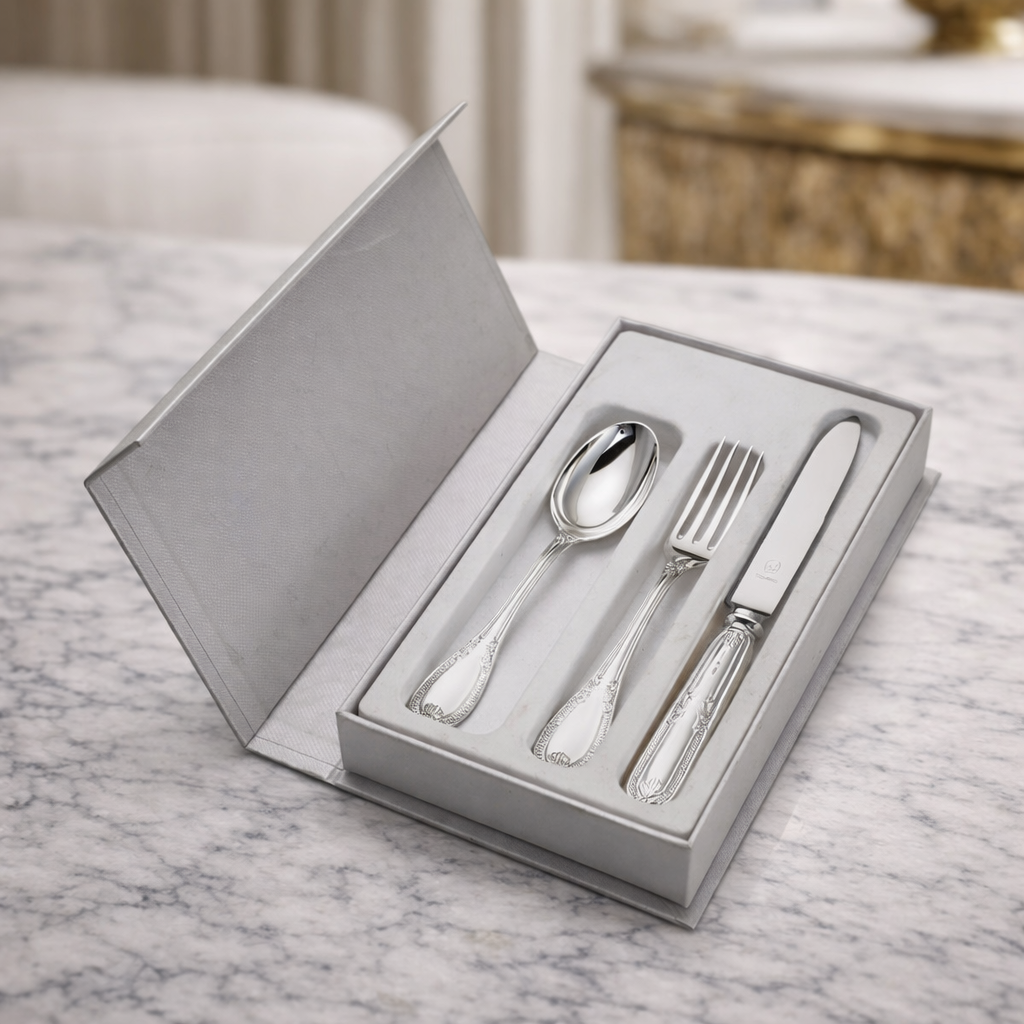 Impero 3-Piece Sterling Silver Baby Set