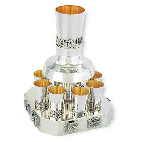 Wine Fountain with 8 Cups