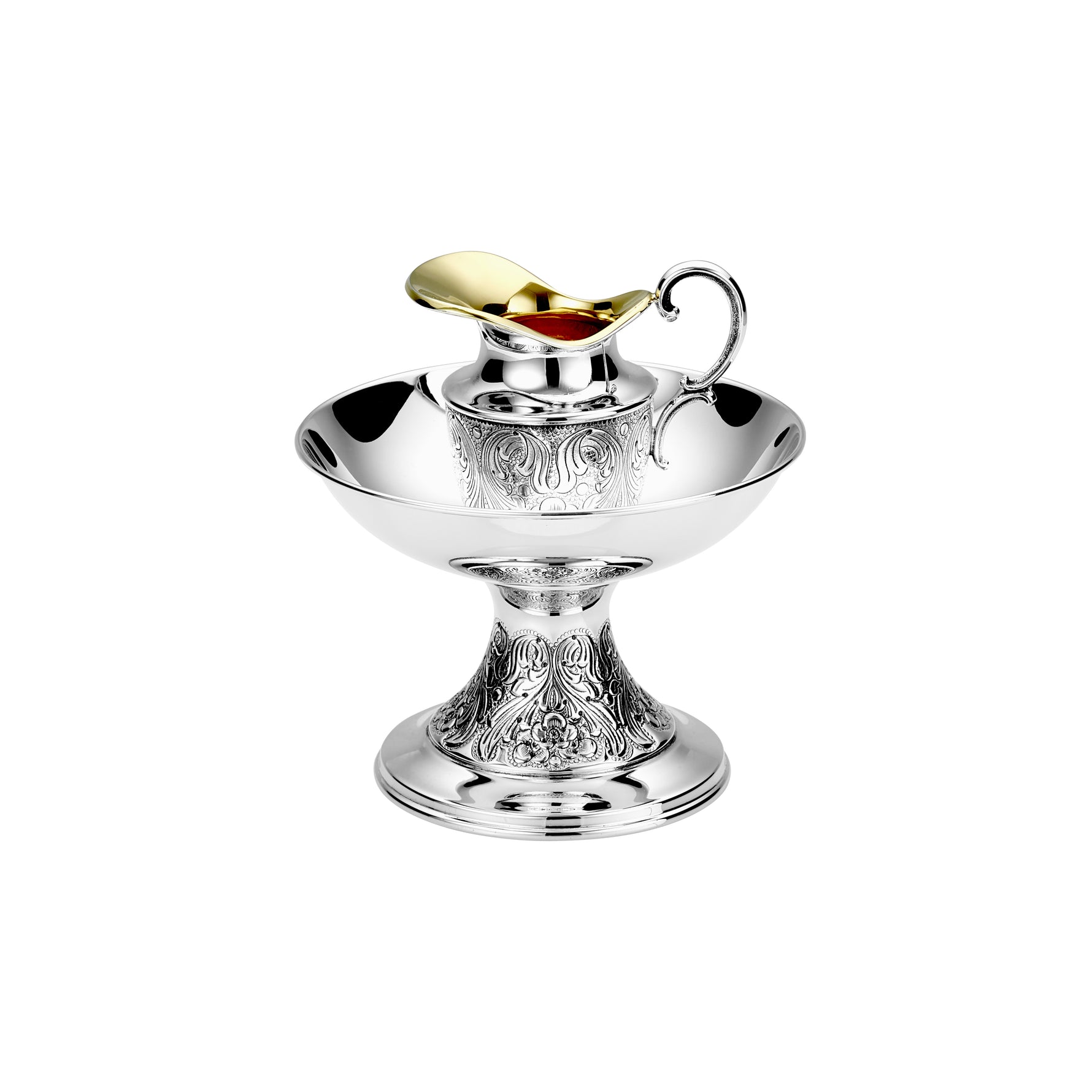 Silver Hand-Wash Bowl with Base