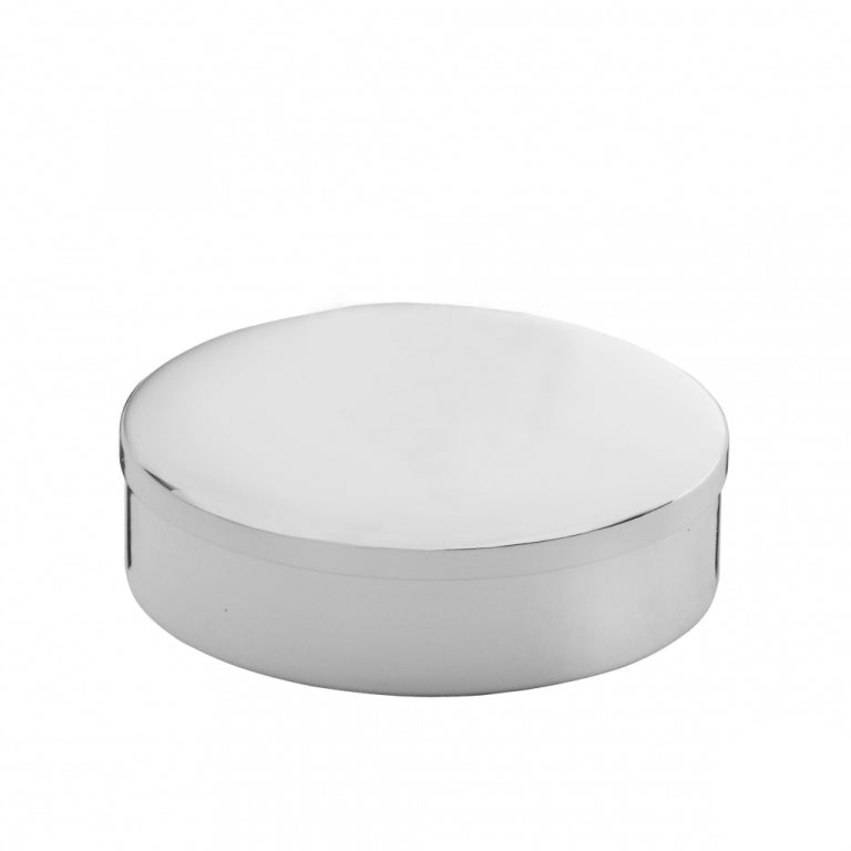 First Tooth Box -Round Sterling Silver Keepsake Box