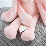 heart silver rattle toy