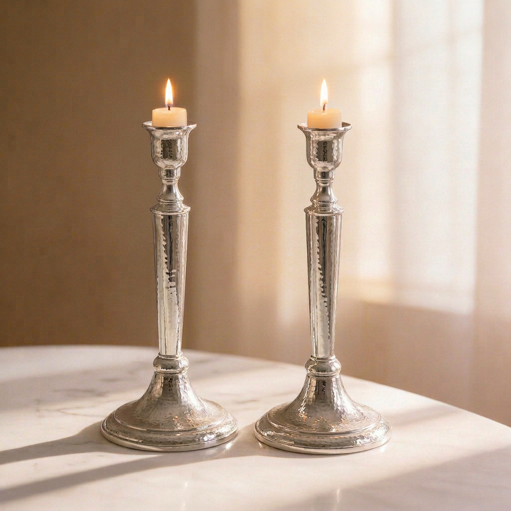 Sterling Silver 925 Candlestick Polished