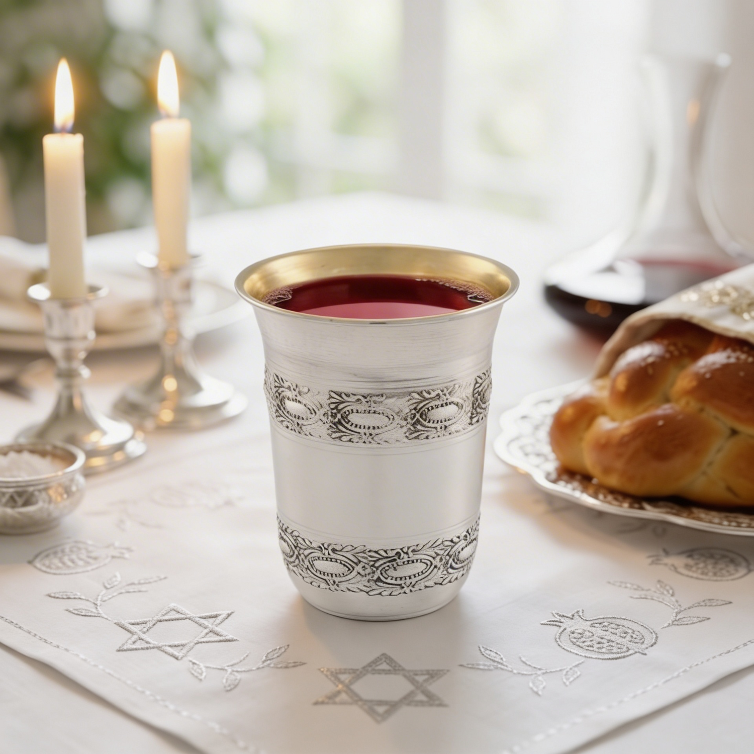 Mia Kiddush Cup 925 Stering Silver