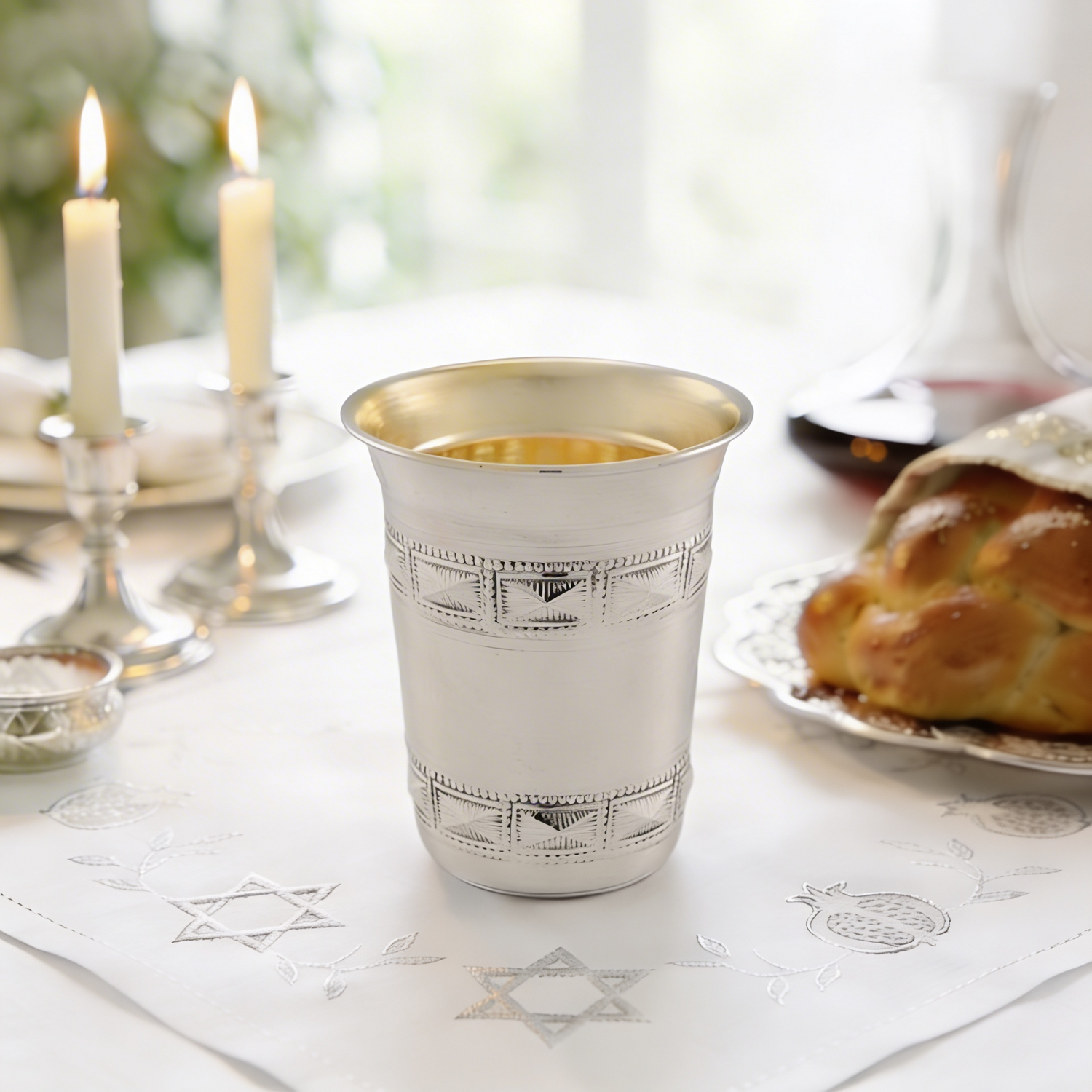 Rom Kiddush Cup 925 Stering Silver