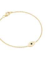 Delicate evil eye bracelet
