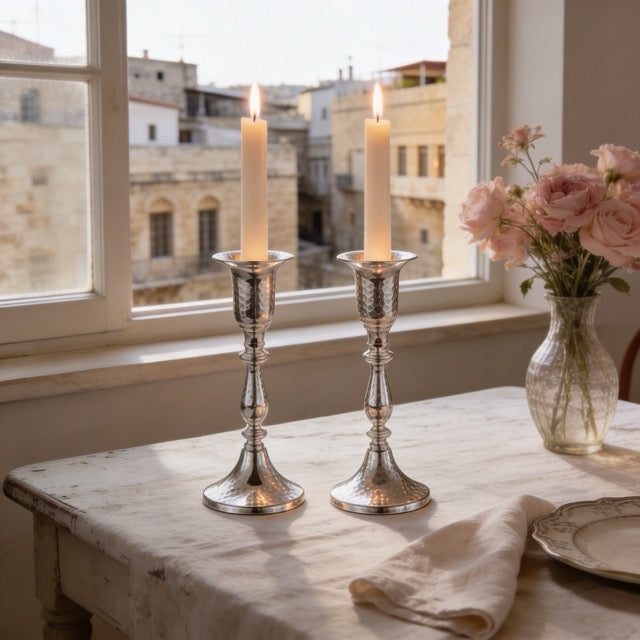 Sterling Silver Plain Candlestick
