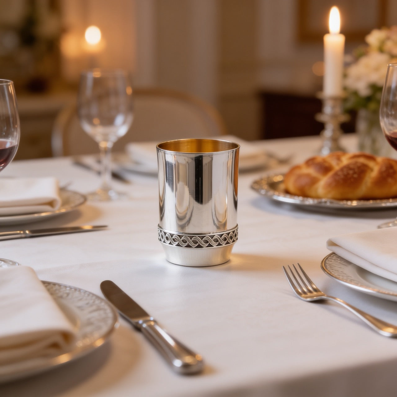Luxury Kiddush Cup with Timeless Design
