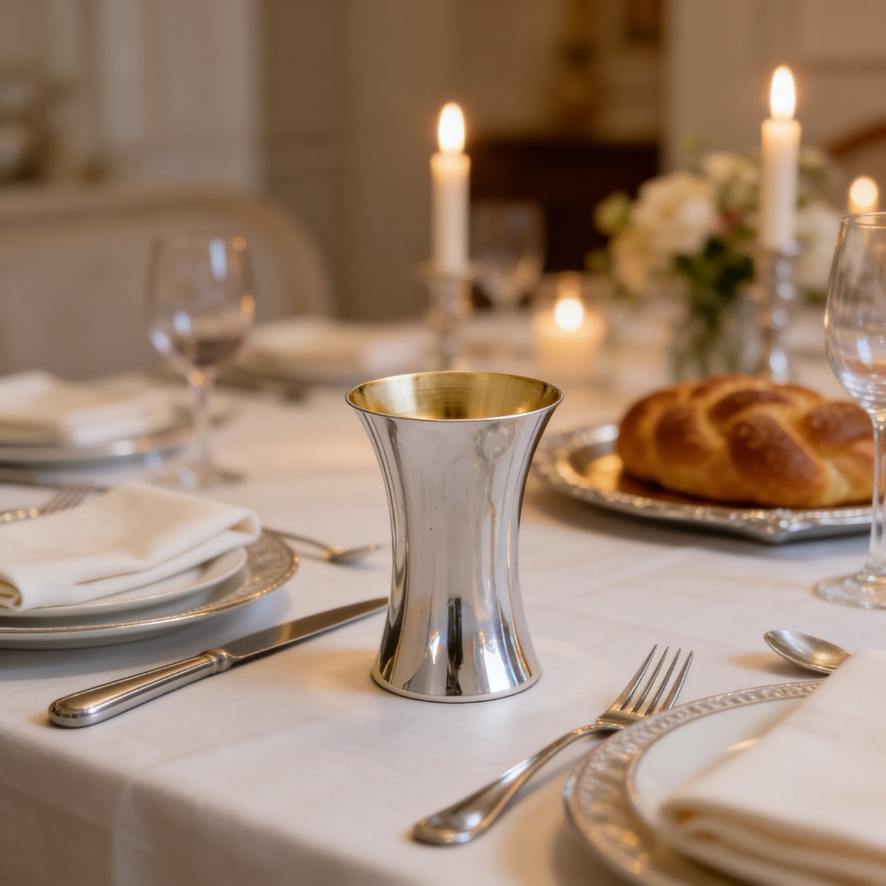 Classic Kiddush Cup in Sterling Silver