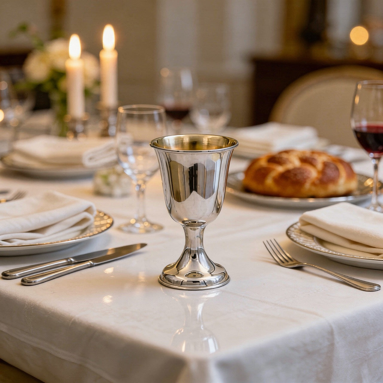 Kiddush Goblet in 925 Sterling Silver