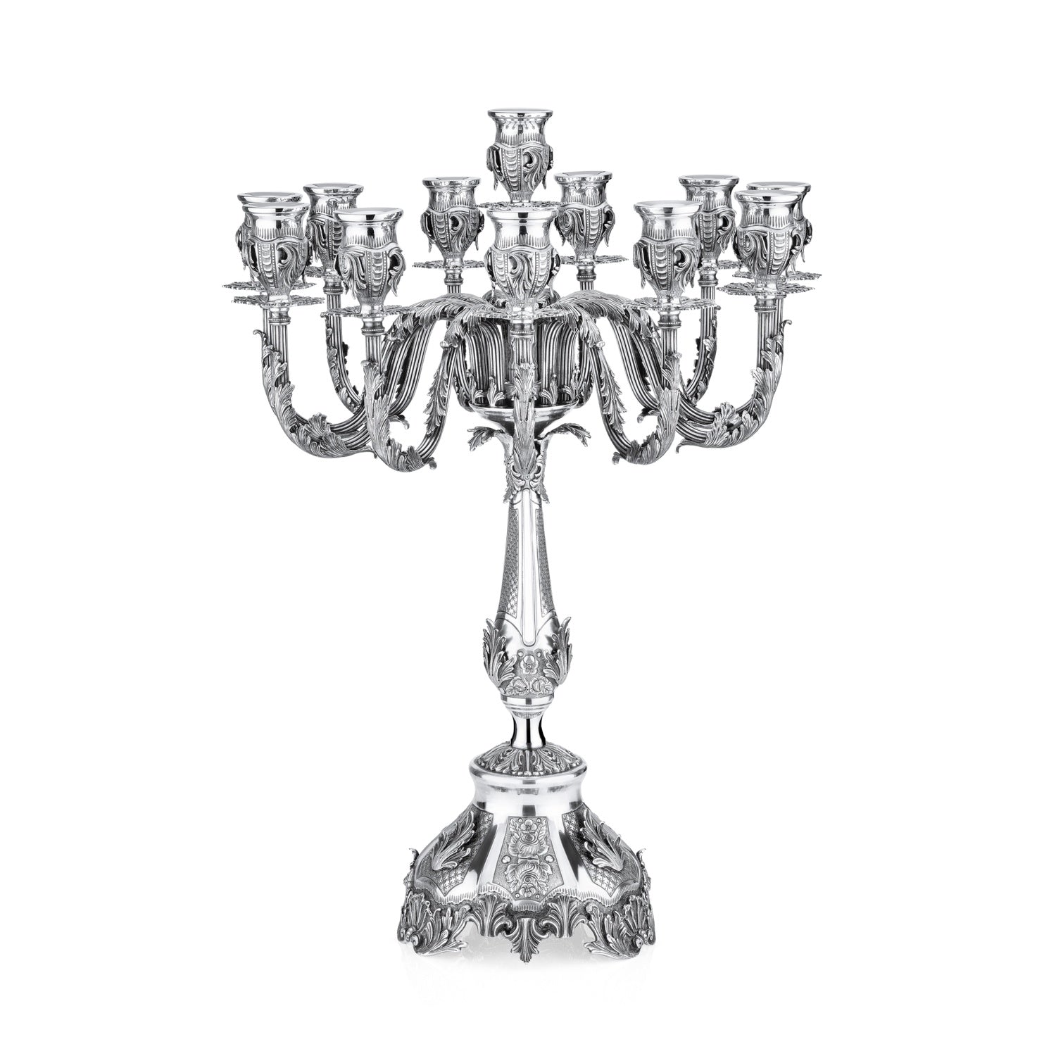 Old New York Sterling Silver 12-Light Candelabra